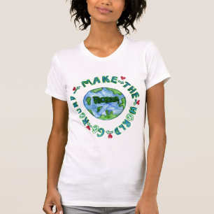 T-shirt Faites le monde aller en rond