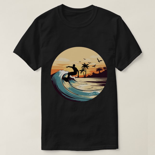 T-Shirt : Faites le tour de la vague de liberté (Design devant)