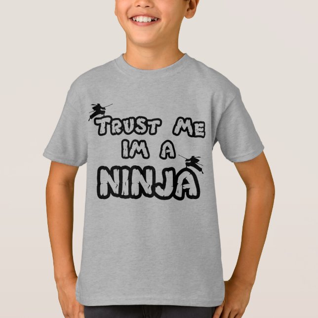 T-shirt faites-moi confiance à un maillot de sueur ninja (Devant)