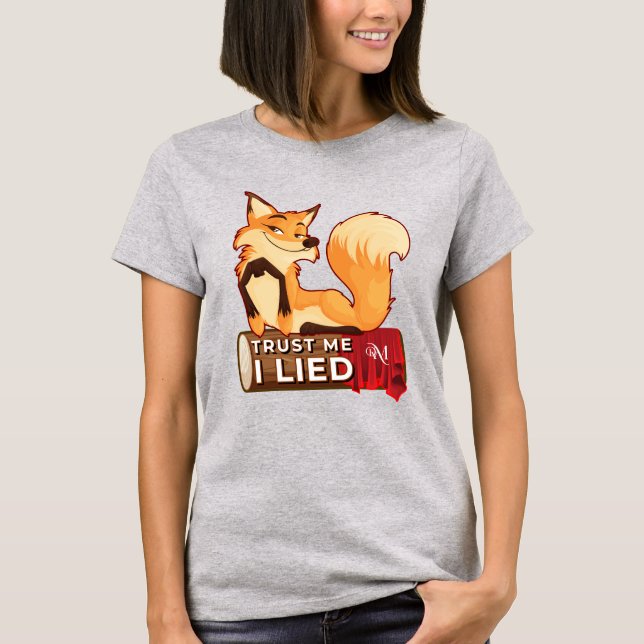 T-shirt : Faites-moi confiance (gris) (Devant)