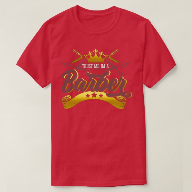 T-shirt Faites-moi confiance I M'A Barber (Design devant)