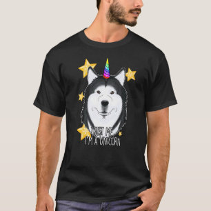 T-shirt Faites-moi confiance Im A Unicorne I Siberian Husk