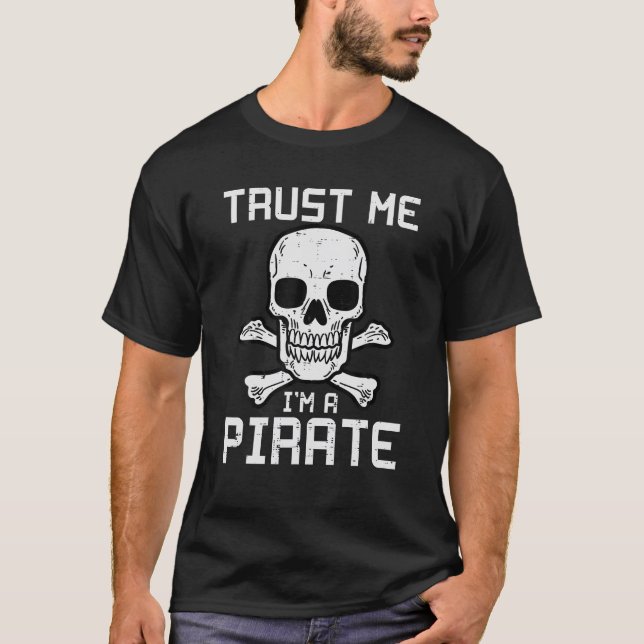 T-shirt Faites-moi confiance Im Un Crâne Pirate Drôle Homm (Devant)