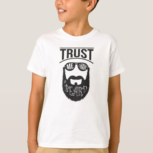 T-shirt Faites-moi confiance j'ai une barbe (Devant)