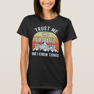 T-shirt Faites-moi confiance Je suis contrôleur de la circ