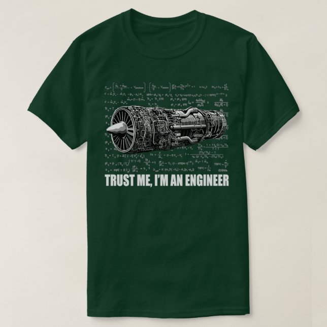 T-shirt Faites-moi confiance Je suis ingénieur 2 (Design devant)