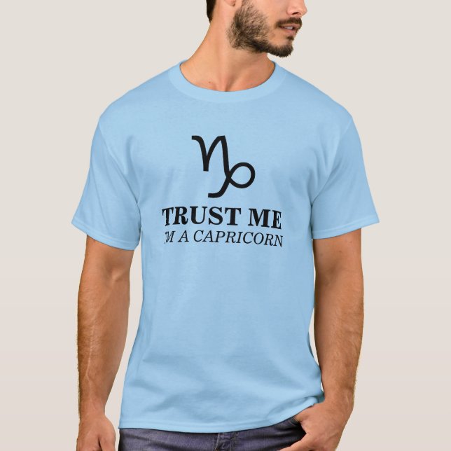 T-shirt Faites-moi confiance je suis un Capricorne (Devant)