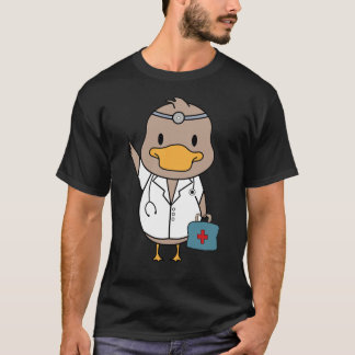 T-shirt Faites-moi confiance je suis un Ducktor, un canard