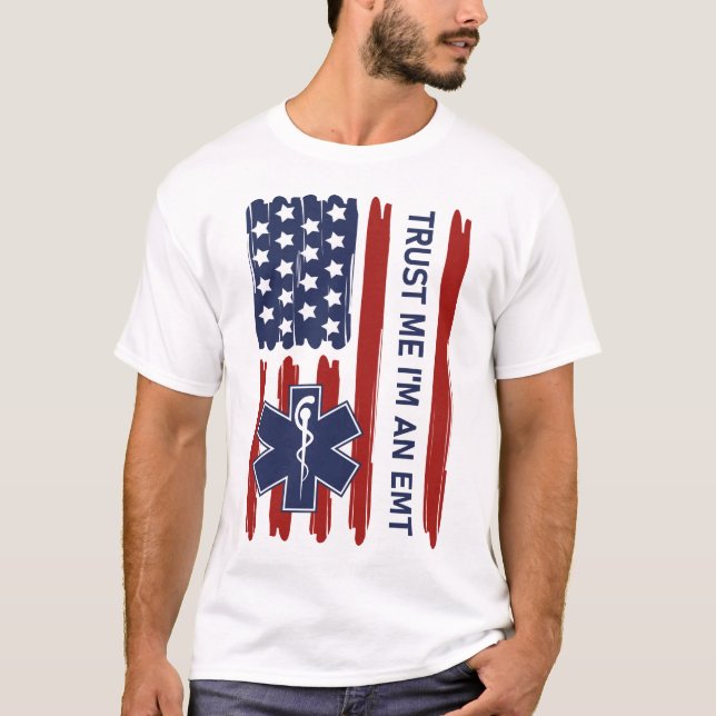 T-shirt Faites-moi confiance Je suis un EMT (Devant)