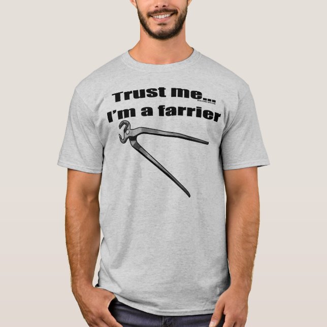 T-shirt Faites-moi confiance je suis un maréchal-ferrant (Devant)