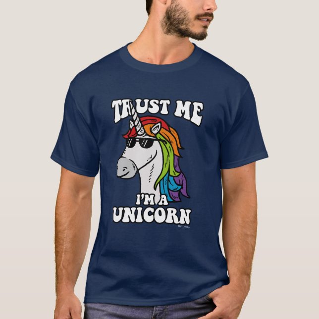 T-shirt Faites-moi confiance Je suis une licorne (Devant)