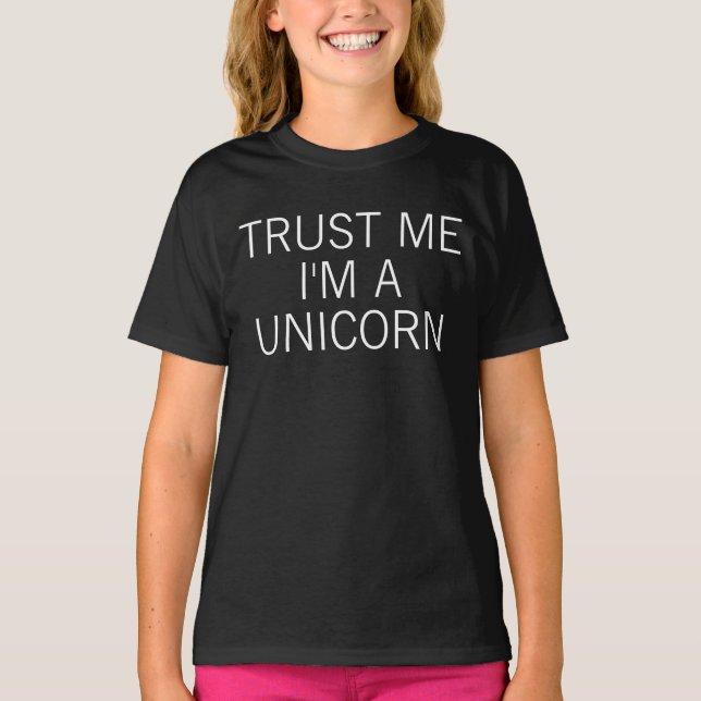 T-shirt Faites-moi confiance je suis une licorne (Devant)