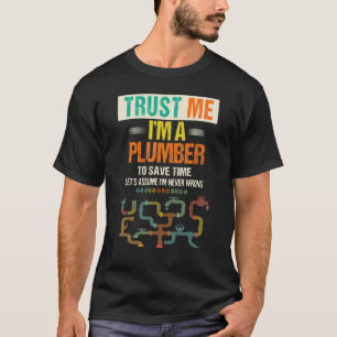 T-shirt Faites-moi confiance pour hommes Je suis un plombi