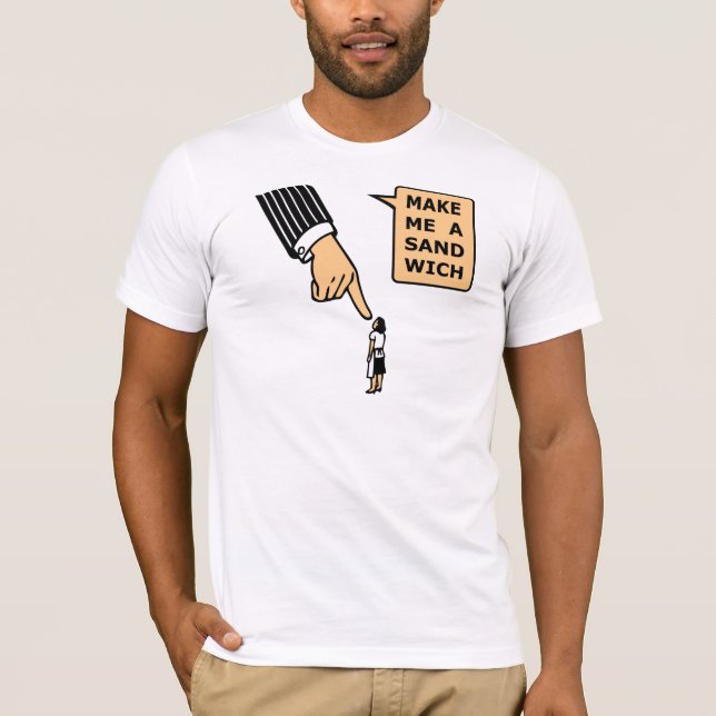 T-shirt Faites-moi un sandwich (Devant)