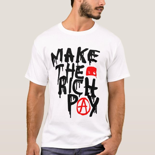 T-shirt Faites payer les riches ! (Devant)