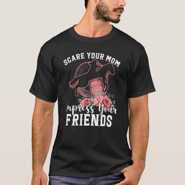 T-shirt Faites Peur à votre maman Imprimer vos amis Barrel (Devant)