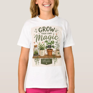 T-shirt Faites Pousser Votre Propre Magie   Plante d'Esthé