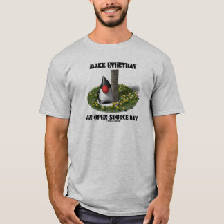 T-shirt Faites quotidien un jour d'Open Source (le duc de
