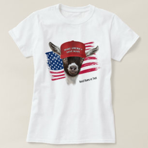 T-shirt Faites revenir America CHAT à la belle Pygmée chèv