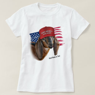 T-shirt Faites revenir America CHAT Nubian Kid Goat