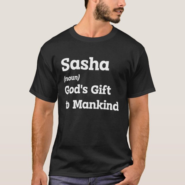T-shirt Faites Sasha Smile Avec Cette Drôle Définition De  (Devant)