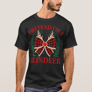 T-shirt Faites semblant d'être une Fille de Noël Arc Coque