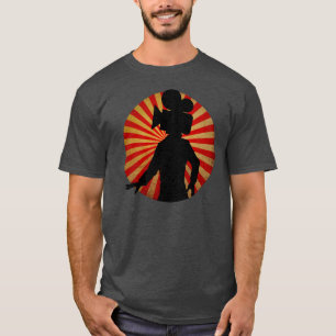 T-shirt Faites signe l'homme de tête d'appareil-photo, te