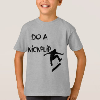 T-shirt Faites un KickFlip ! Chemise unisexe de patineur