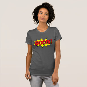 T-shirt Faites une déclaration : BOOM ! Effet Texte de ban