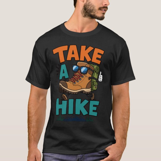 T-shirt Faites une randonnée drôle (Devant)