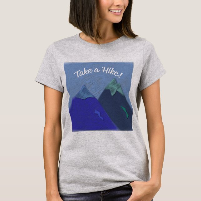 T-shirt Faites une randonnée en montagne (Devant)