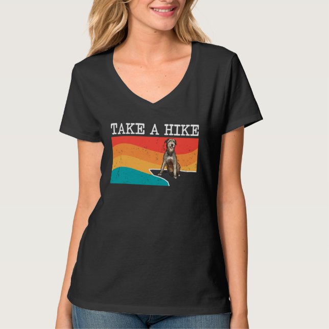 T-shirt Faites une randonnée graphique Irish Wolfhound (Devant)