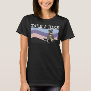 T-shirt Faites Une Randonnée Miniature Schnauzer Randonnée