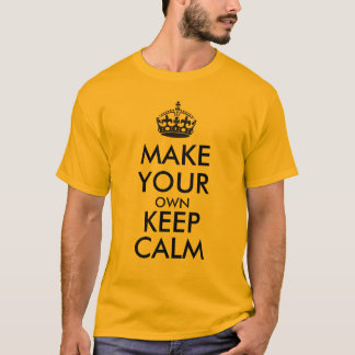 T-shirt Faites vos propres garder le calme - noir