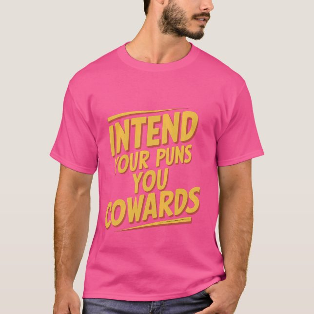 T-shirt Faites Vos Puns, Vos Cowers — (Devant)