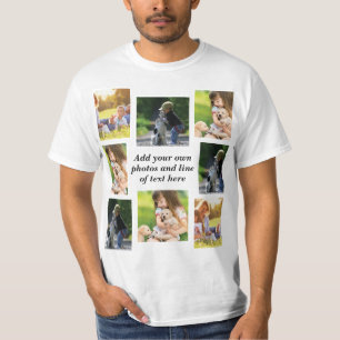T-shirt Faites votre propre collage photo et texte