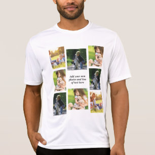 T-shirt Faites votre propre collage photo et texte