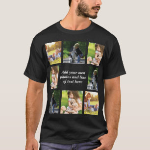 T-shirt Faites votre propre collage photo et texte