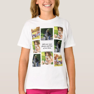 T-shirt Faites votre propre collage photo et texte
