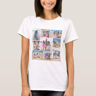 T-shirt Faites votre propre collection de photos de 9 pers