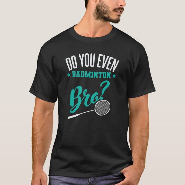 T-shirt Faites-Vous Même Du Badminton Frère Sport (Devant)