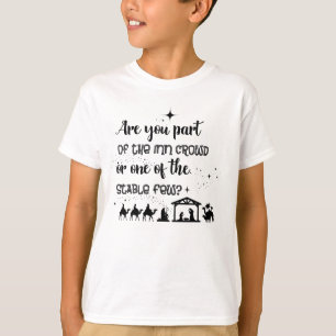 T-shirt Faites-Vous Partie De La Foule D'Inn ? Noël chré