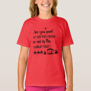 T-shirt Faites-Vous Partie De La Foule D'Inn ? Noël chré