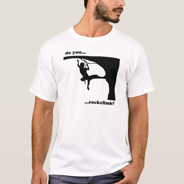 T-shirt Faites-vous… rockclimb ? (Devant)