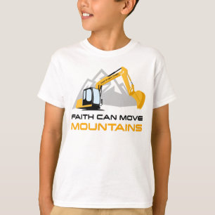 T-shirt Faith Can Move Mountains - Enfants et Adultes chré