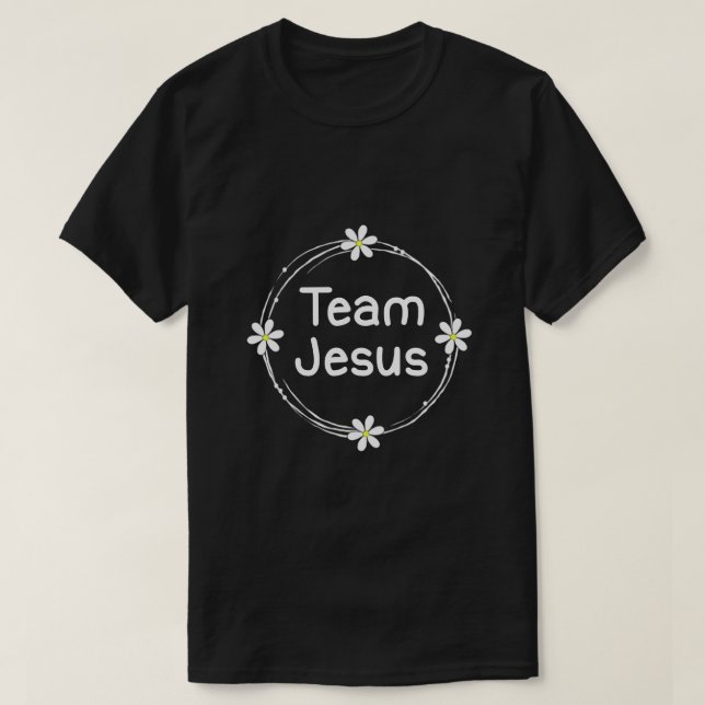 T-shirt Faith Christian Team Jesus Long Sleeve (Design devant)