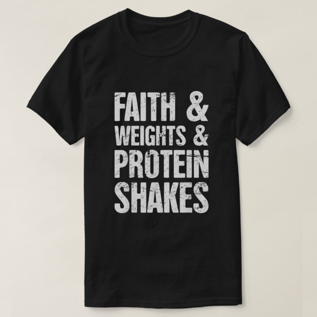 T-shirt Faith Funny Christian Athlete Christian entraîneme (Design devant)