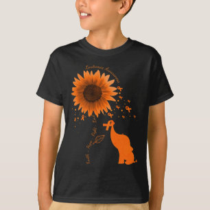 T-shirt Faith Hope combattre l'amour Eléphant Leucémie de
