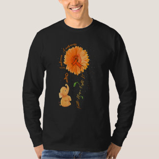 T-shirt Faith Hope Fight Love Elephant Sunflower Leukemia