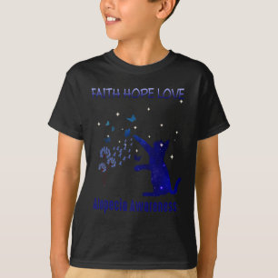 T-shirt Faith Hope Love Alopecia Sensibilisation